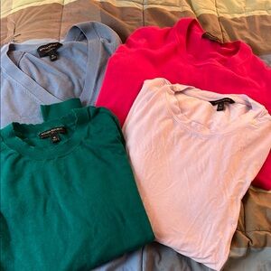 Banana Republic long sleeve bundle - Teal, Fuchsia, Lavender, Sky Blue